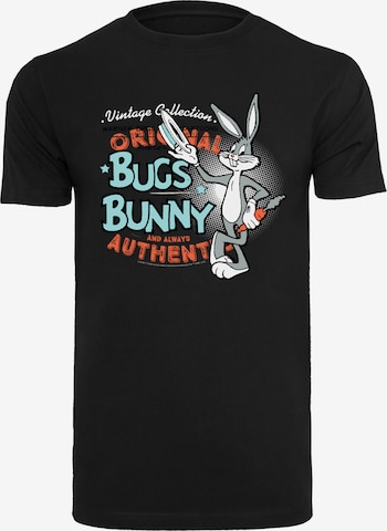 T-Shirt 'Looney Tunes Vintage Bugs Bunny -BLK' F4NT4STIC en noir : devant