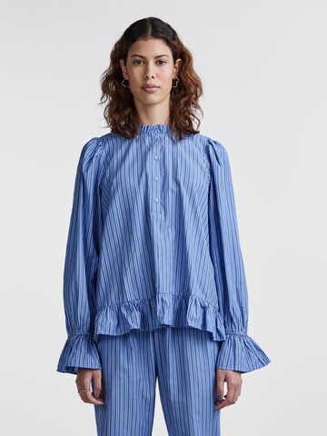PIECES Bluse 'ASSRA' in Blau: Vorderseite