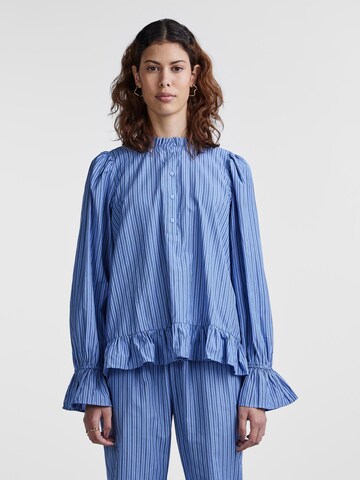 Camicia da donna 'ASSRA' di PIECES in blu: frontale