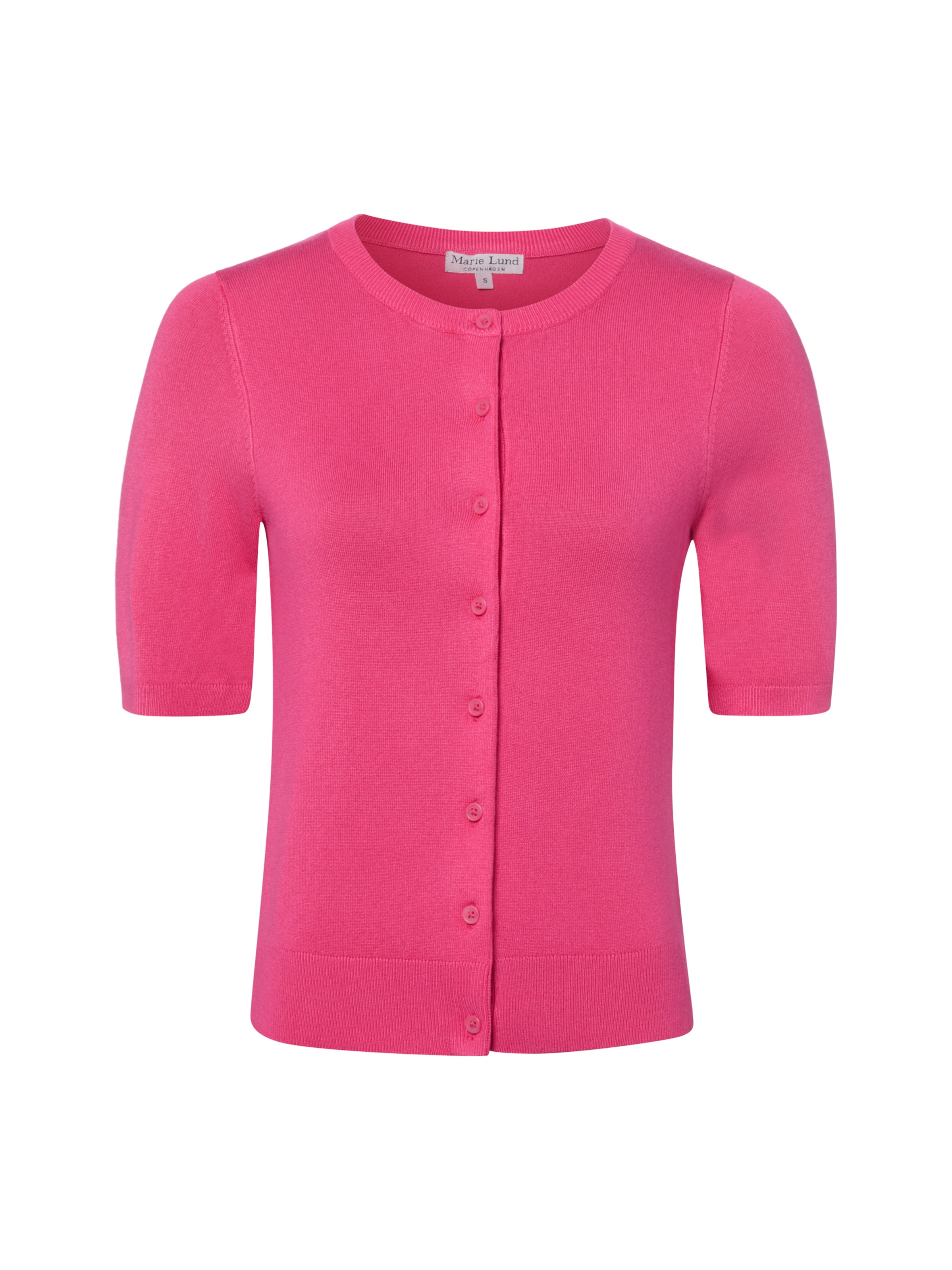Cardigan Marie Lund en rose : devant