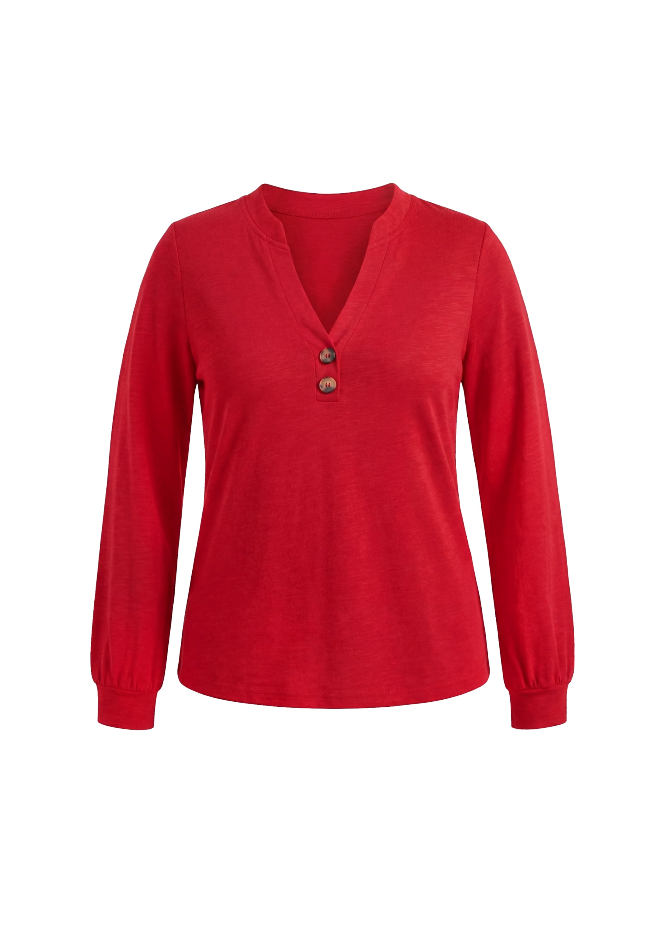 usha BLACK LABEL Blusa en L en rojo vivo, Vista del producto