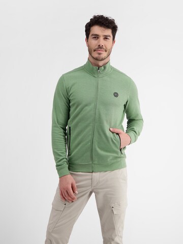 LERROS Sweatvest in Groen: voorkant