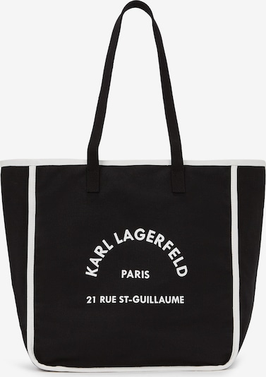 Karl Lagerfeld Shopper torba u crna / bijela, Pregled proizvoda
