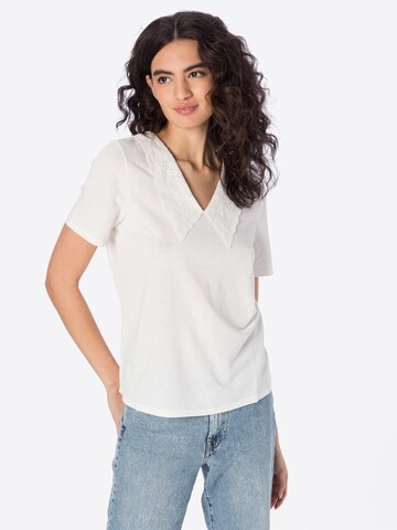 ICHI - Blusa en blanco: frente