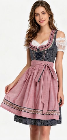 KoJooin Dirndl – modrá: přední strana