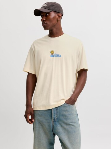 T-Shirt JACK & JONES en blanc : devant