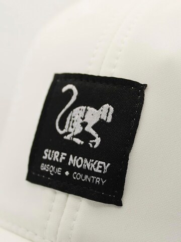Surf Monkey Athletic Cap in White