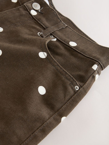 Next Lużny krój Jeansy w kolorze brązowy