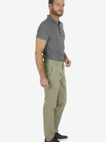 CLUB OF COMFORT Slimfit Hose 'GARVEY' in Grün