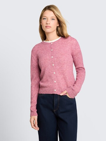 TOM TAILOR DENIM Strickjacke in Pink: Vorderseite