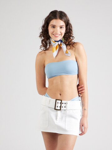 Calvin Klein Swimwear Bandeau Bikinitop in Blau