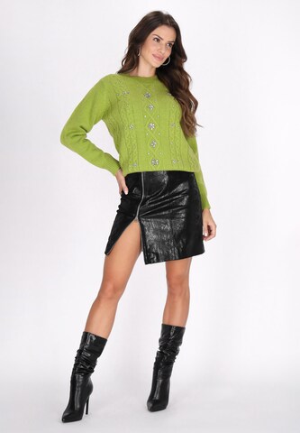 faina - Pullover em verde