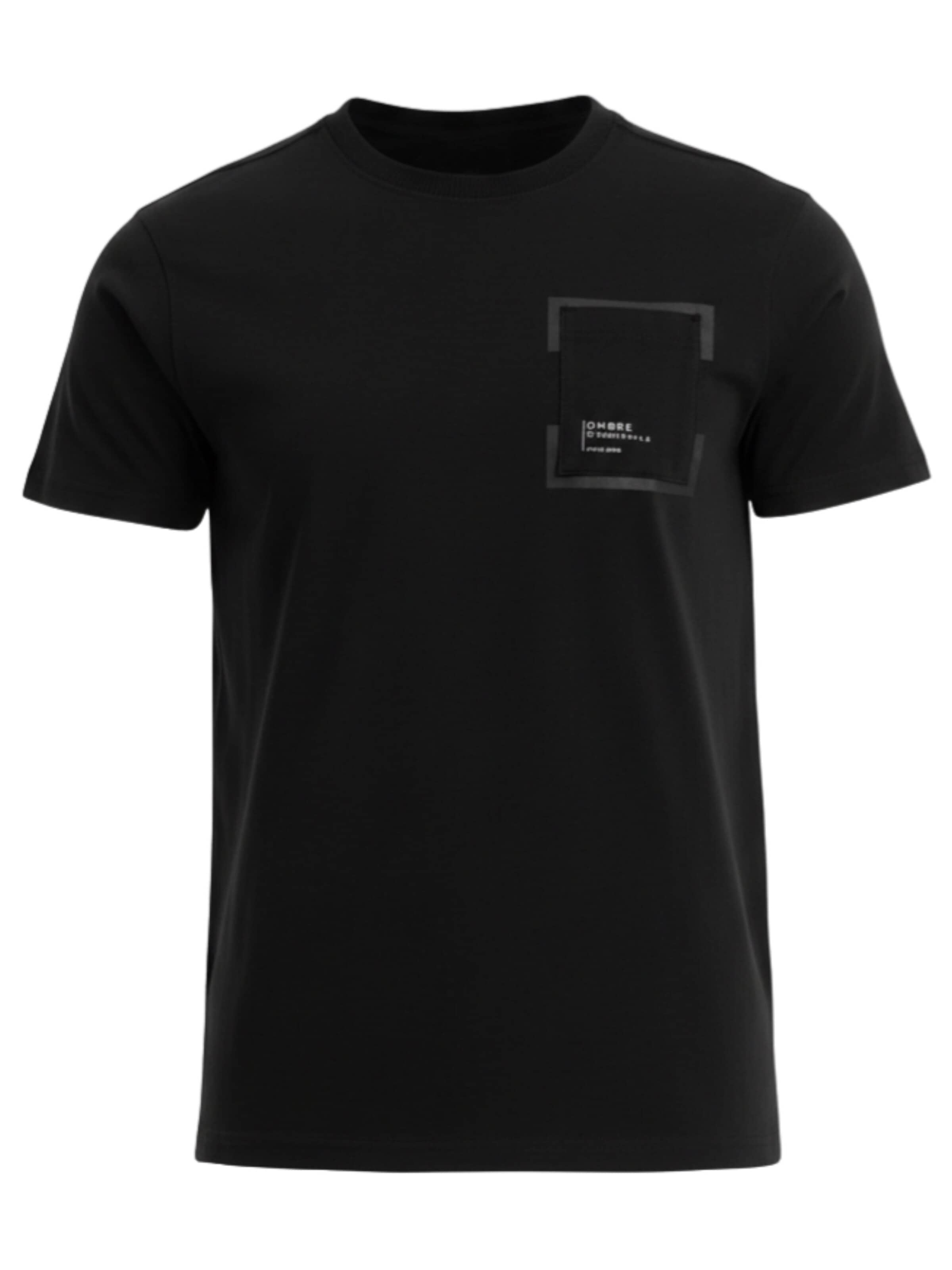 Ombre Shirt in Black: front