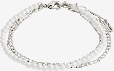 Pilgrim Bracelet 'BAKER' en argent / blanc perle, Vue avec produit