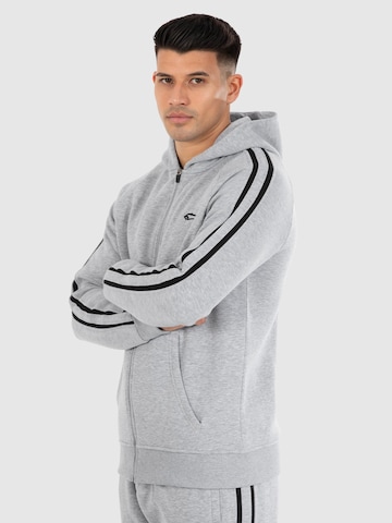 Smilodox Sweatjacke 'Miran' in Grau