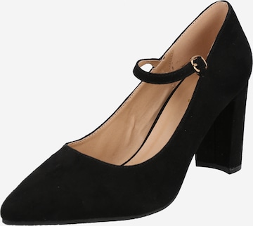 ABOUT YOU - Zapatos con plataforma 'Bella' en negro: frente