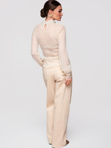 Ombre Bluse‌‌‌‌‌‌‌ in Beige