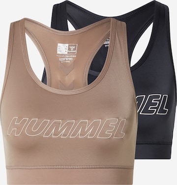 Hummel Bustier Sports-BH 'Tola' i beige: forside