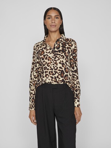 VILA Blouse in Bruin: voorkant