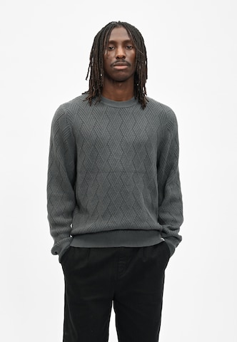 Cleptomanicx Feinstrickpullover in Grau: Vorderseite