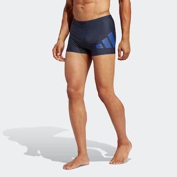 ADIDAS PERFORMANCE Athletic Swim Trunks 'Branded' in Blue: front
