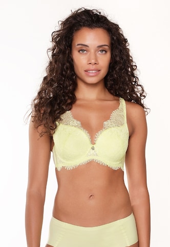 LingaDore Triangle Bra in Yellow: front