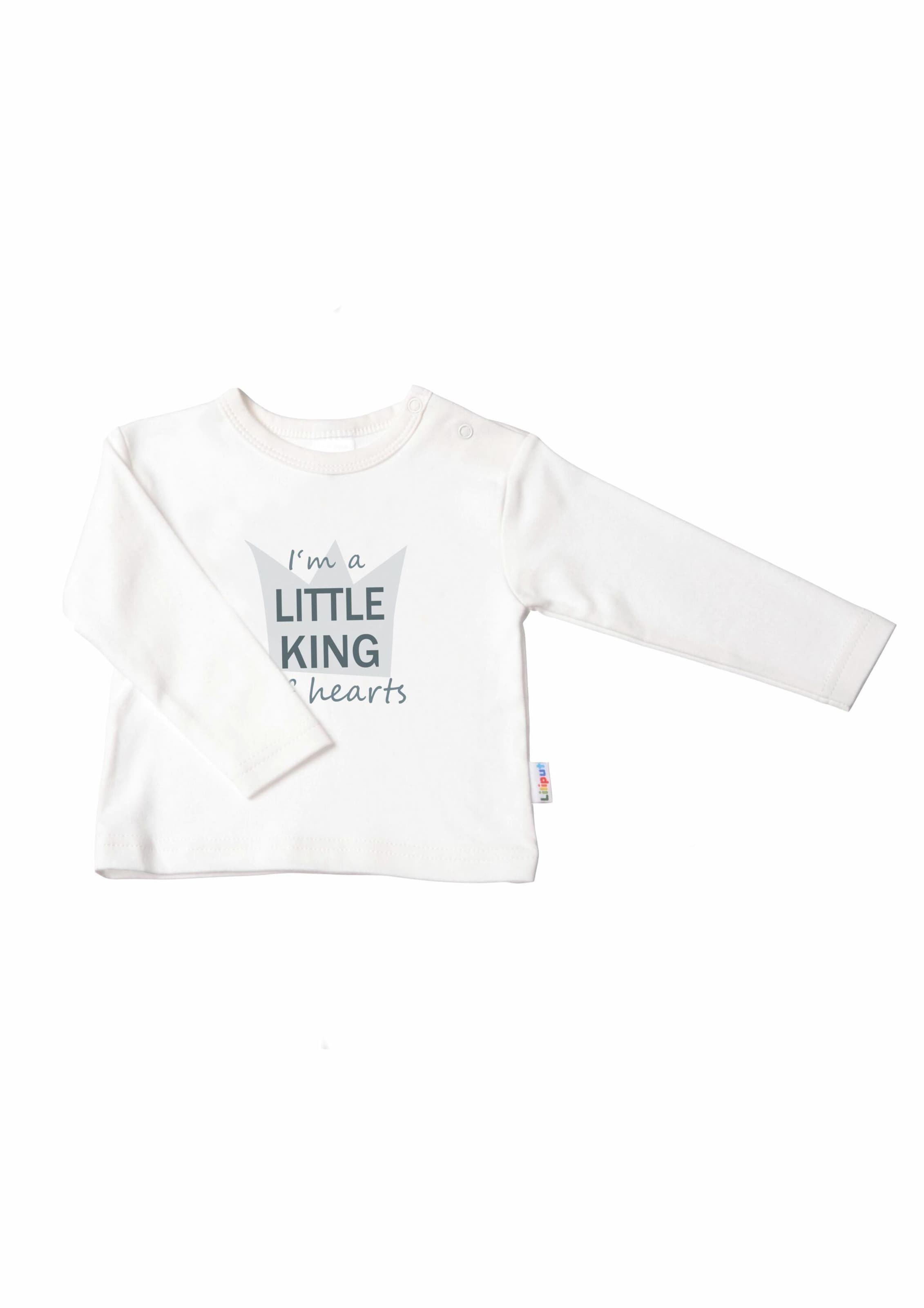 LILIPUT Shirt 'Little King' in White: front