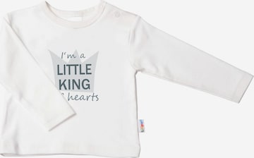 LILIPUT Langarmshirt 'Little King' in Weiß: predná strana