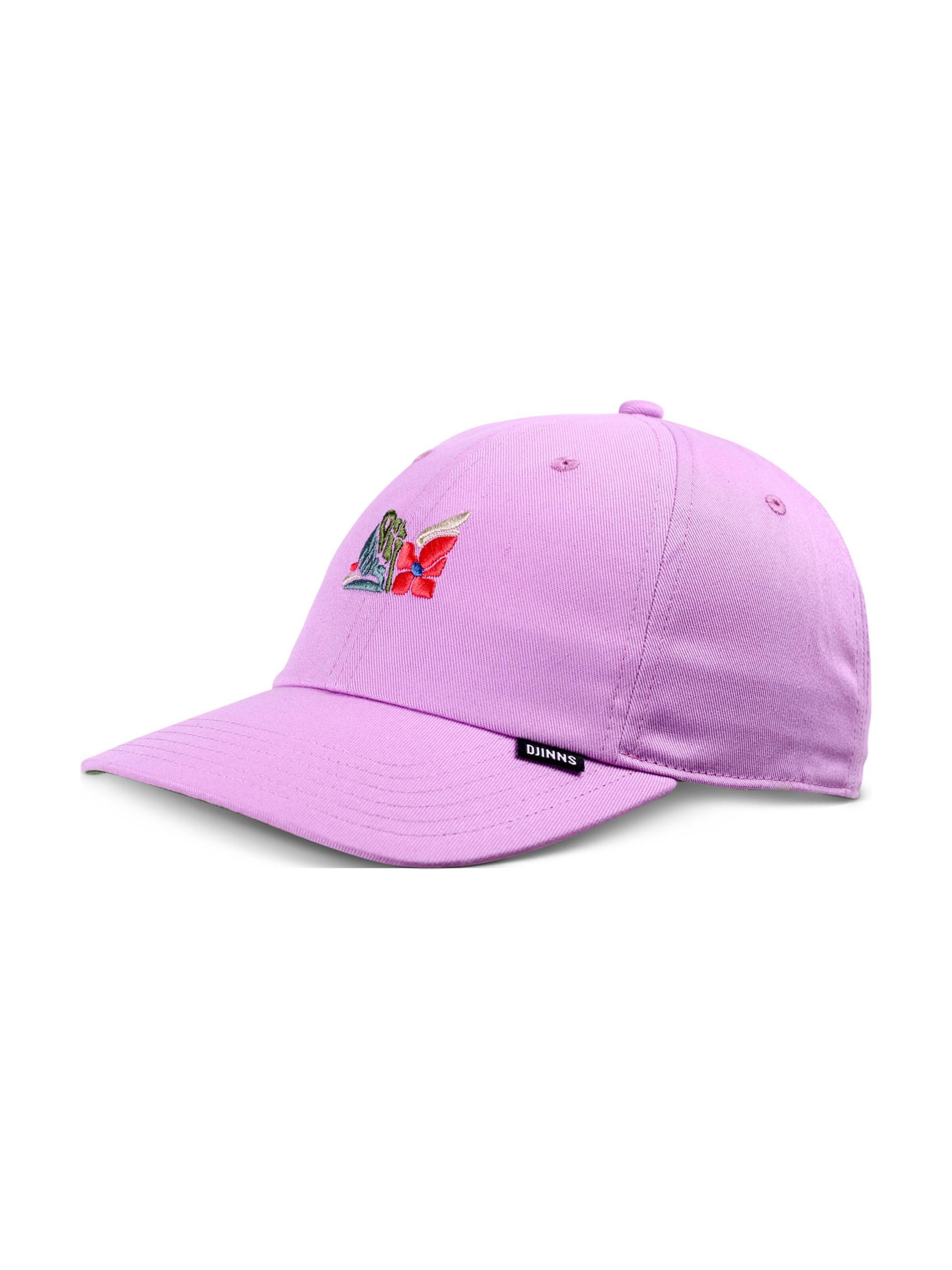 DJINNS Cap 'M-Flowers' in Purple: front
