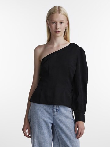 PIECES Blouse 'Solvita' in Black: front