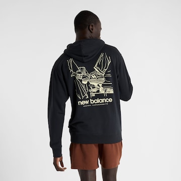 new balance Trui 'French Terry Shine' in Blauw: voorkant