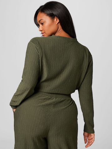 Guido Maria Kretschmer Curvy Shirt 'Ina' in Green