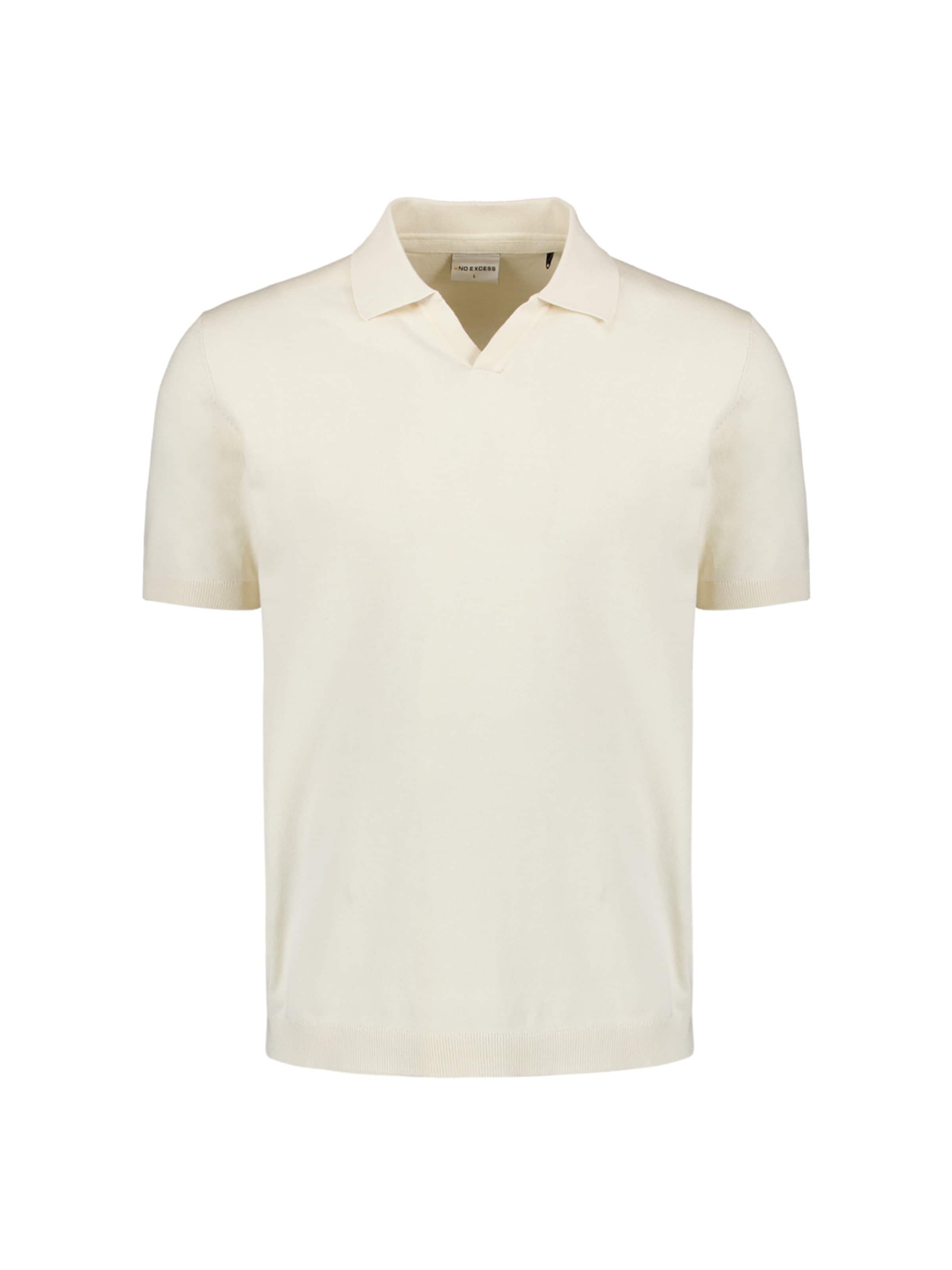 No Excess Poloshort in Weiß: Vorderseite