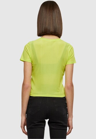 Urban Classics T- Shirt 'Mesh Tee' in Gelb