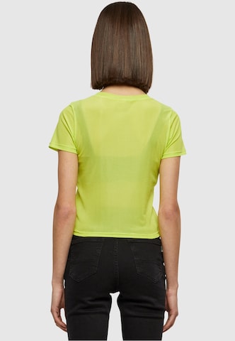 Urban Classics T- Shirt 'Mesh Tee' in Gelb