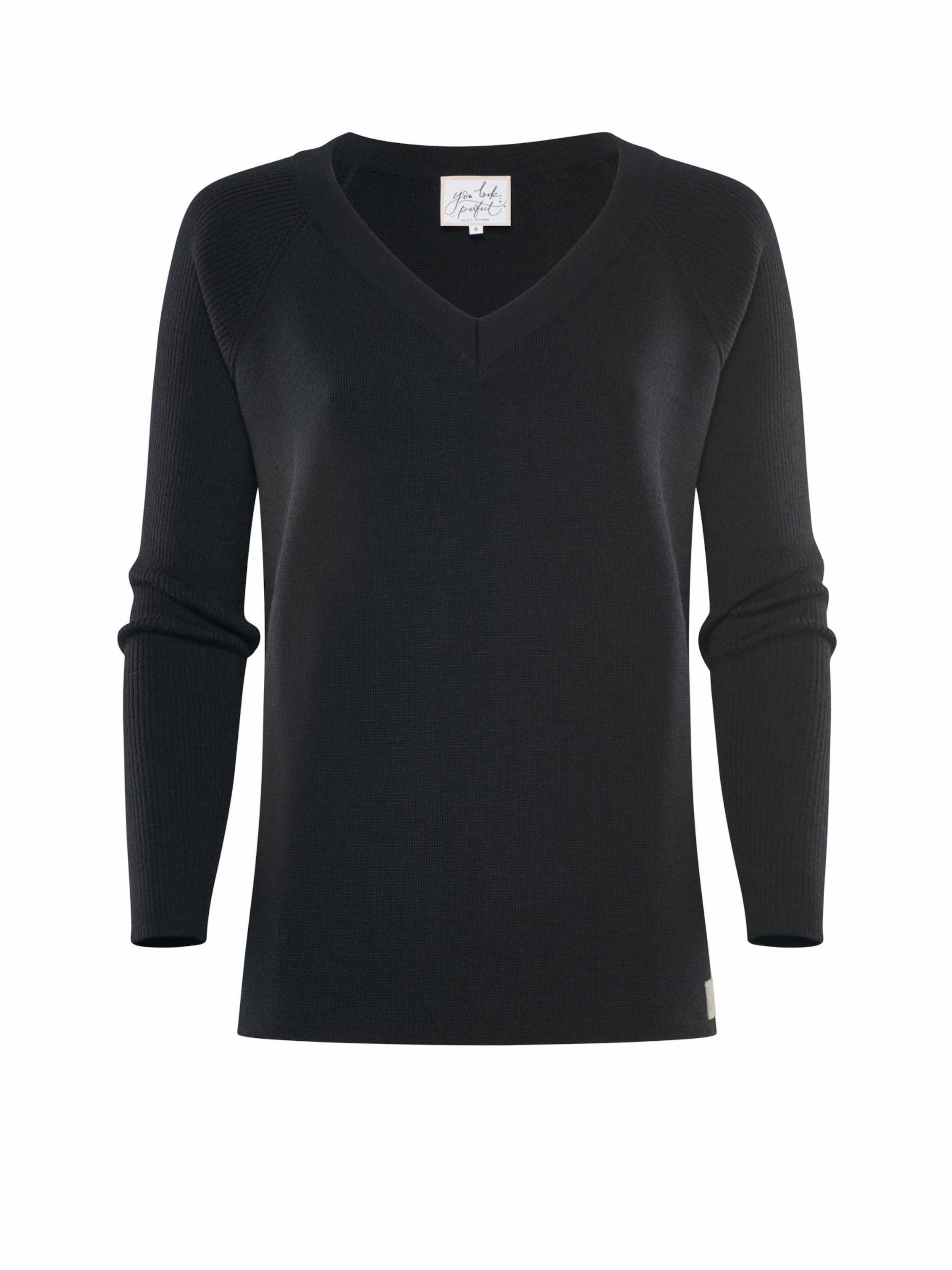 YOU LOOK PERFECT Pullover 'DORINA'‌‌‌‌ in Schwarz: Vorderseite