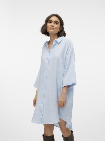 VERO MODA Blouse 'NATALI' in Blauw: voorkant