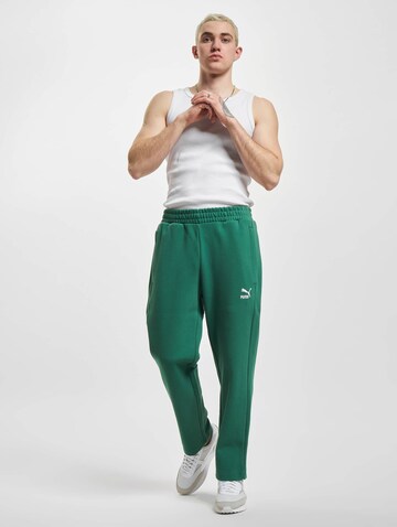 PUMA - Regular Calças 'T7' em verde