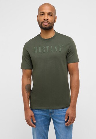 MUSTANG T-Shirt ' Austin ' in Grün: Vorderseite