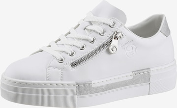 Rieker Platform trainers in White: front