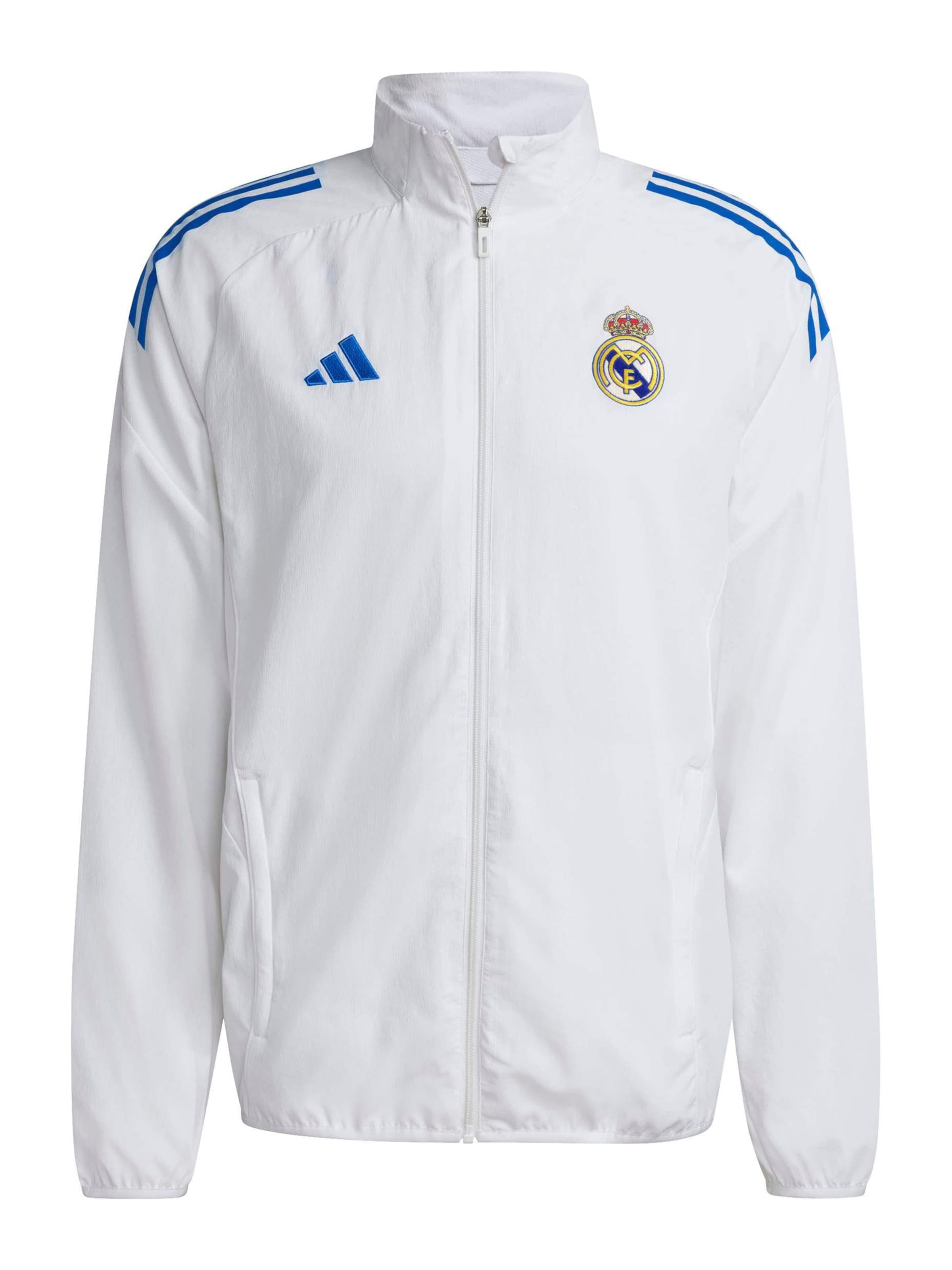 ADIDAS PERFORMANCE Spordijope 'Real', värv valge: eest vaates