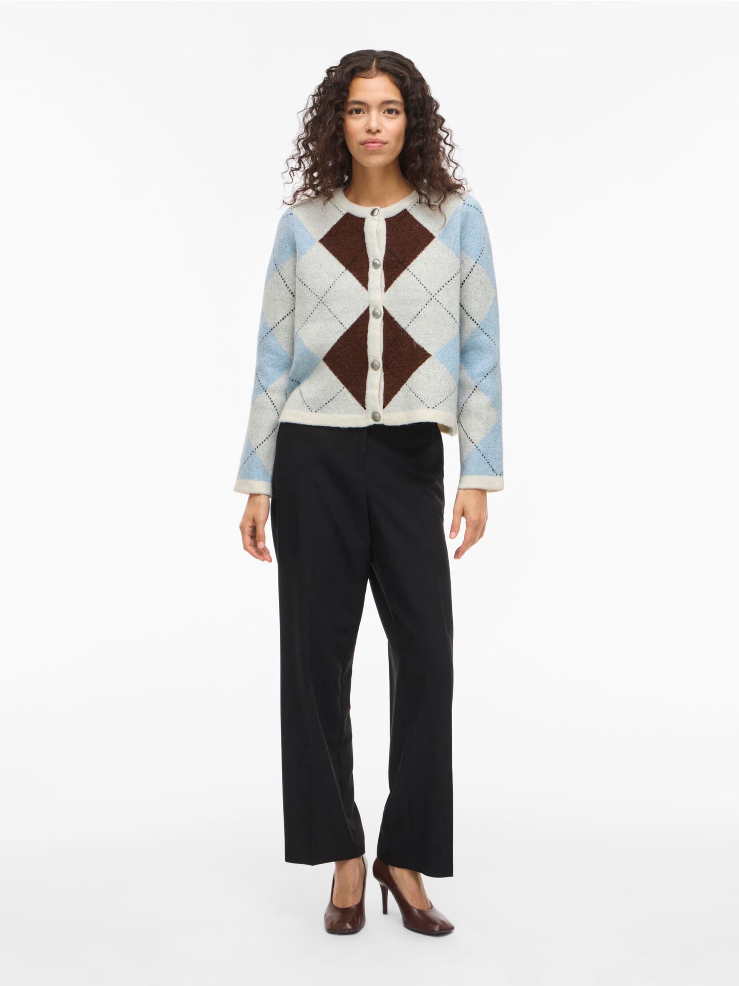VILA Gebreid vest 'Kayla' in Beige