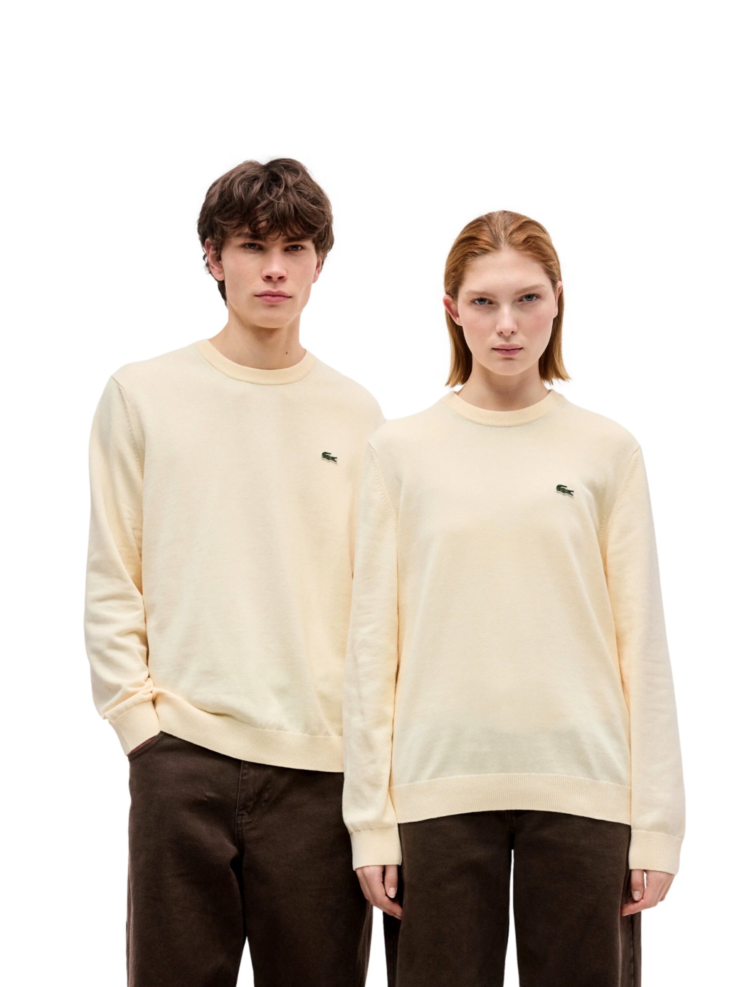 LACOSTE Sweater in Beige: front
