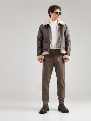 G-STAR Слим фит Панталон Chino 'Bronson 3.0' в сиво