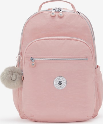 KIPLING Ryggsäck 'Seoul Lap' i rosa: framsida