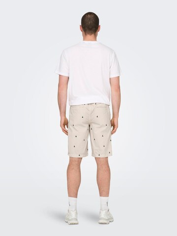 Only & Sons Regular Chino trousers 'LOC' in Grey