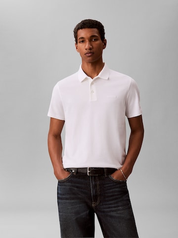 Calvin Klein Poloshirt in Weiß: Vorderseite