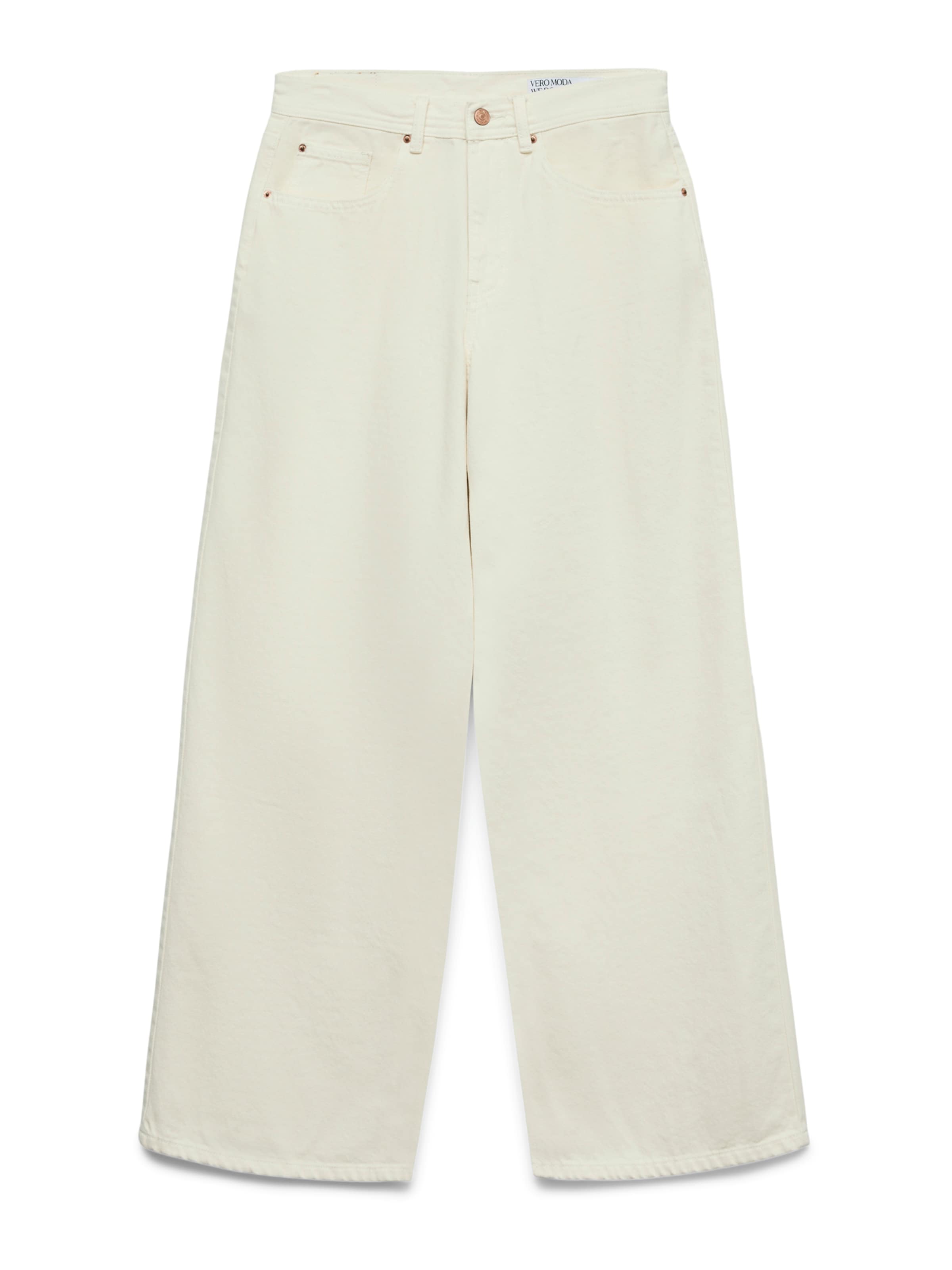 VERO MODA Wide leg Τζιν 'VMLULLU' σε μπεζ: μπροστά