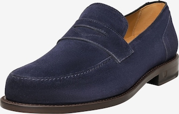 Henry Stevens Classic Flats 'Haywood PL' in Blue: front