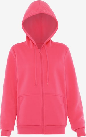 Veste de survêtement myMo ATHLSR en rose : devant